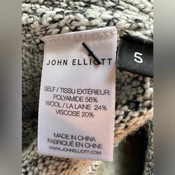 John Elliott Bavel Cardigan Sweater Gray White Multi Sz 5 | XXL - Picture 5 of 6